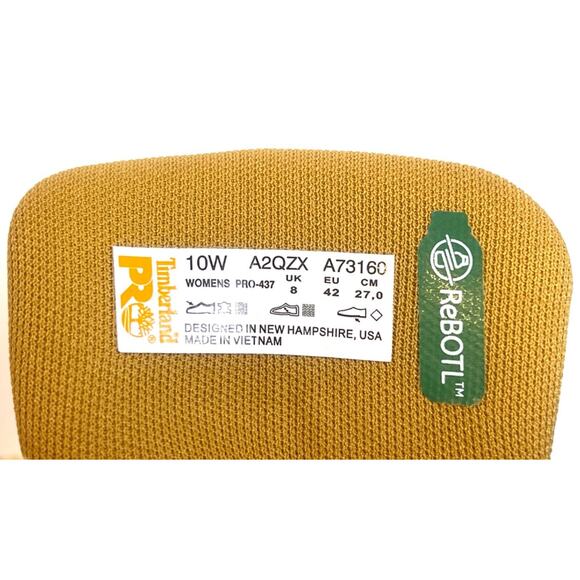 Timberland Pro Women’s Sz 10 WIDE Direct Attach 6" Soft Toe Waterproof Work Boot - Picture 10 of 10